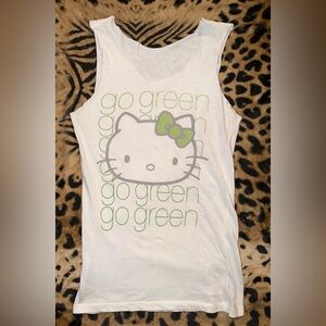 Go Green Hello Kitty Tank Top